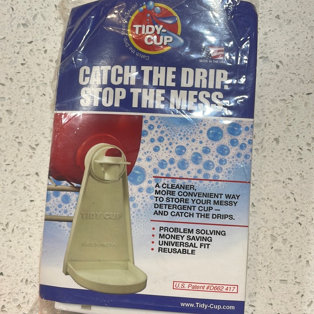 White Laundry Detergent Drip Catcher (Set of 2)